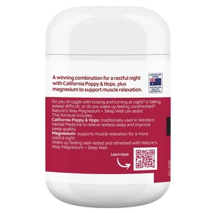 (PRE ORDER) Nature's Way Magnesium + Sleep Well 60 Tablets shelf life 2yrs